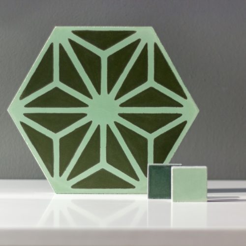 Gestaltungsmöglichkeiten von Mosaico Zementfliesen im Showroom