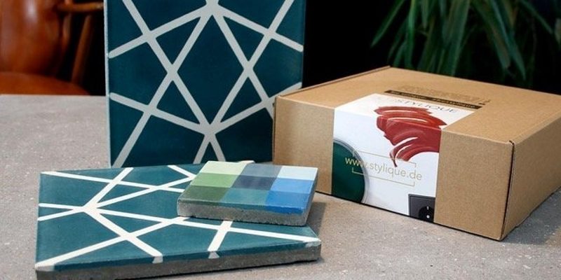 Unsere Mosáico Zementfliesen, die von Stylique auf der IMM Cologne präsentiert wurden.
